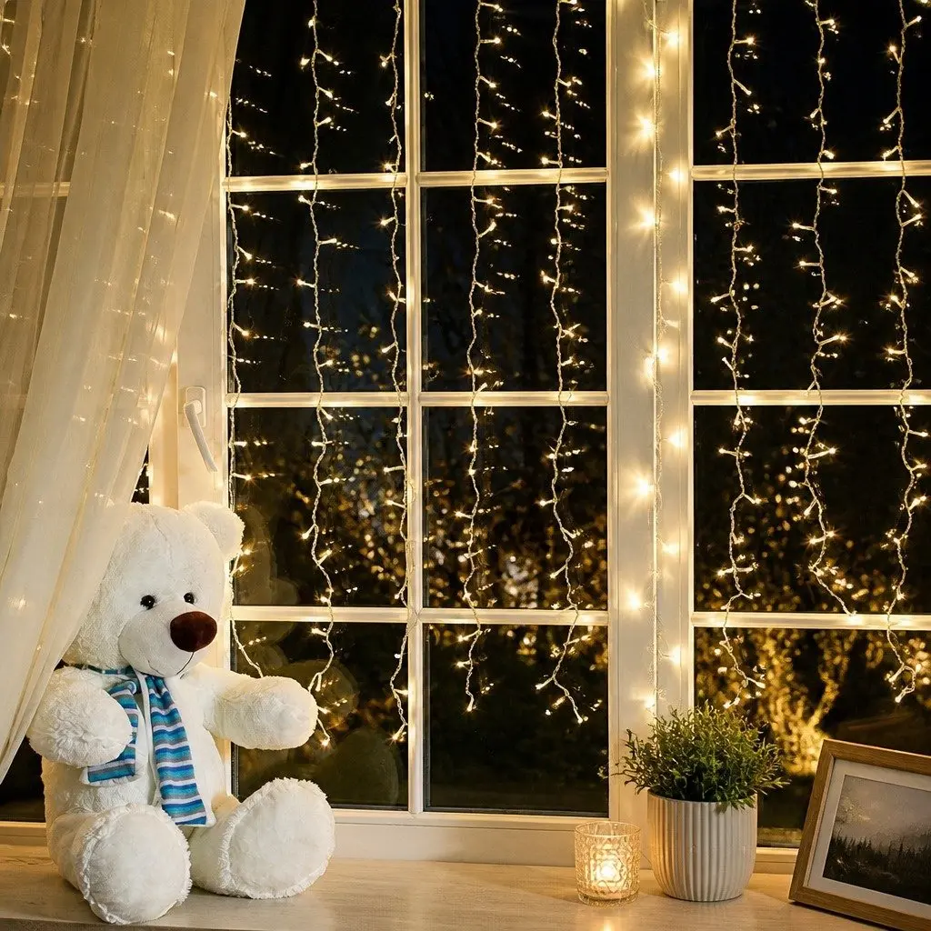 300 LED Cool White String Lights
