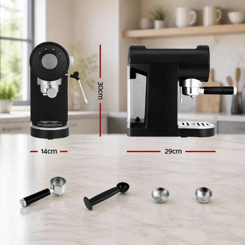 Espresso Coffee Machine Maker for Home Use 20 Bar Black