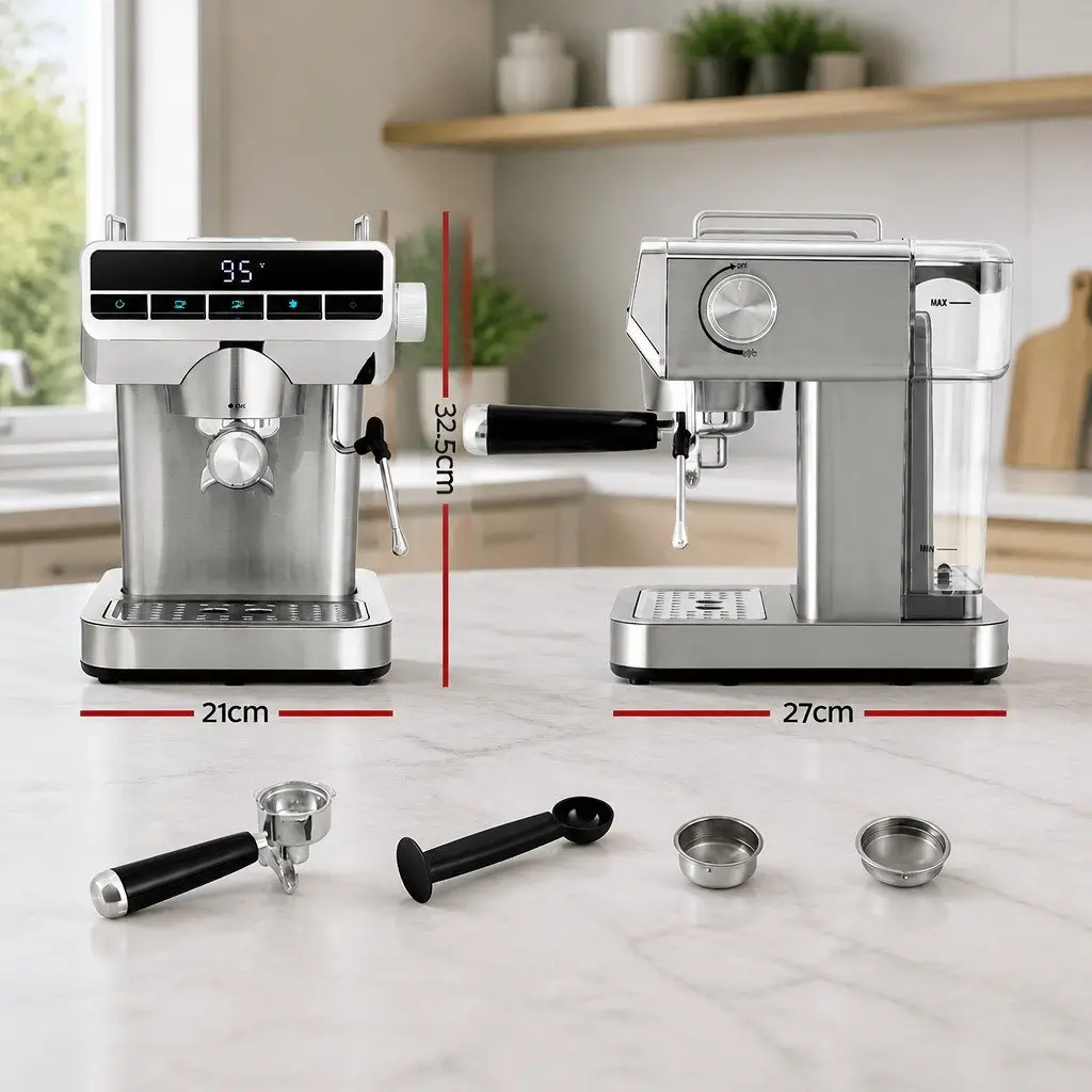 20 Bar Espresso Coffee Machine with Removable Tank