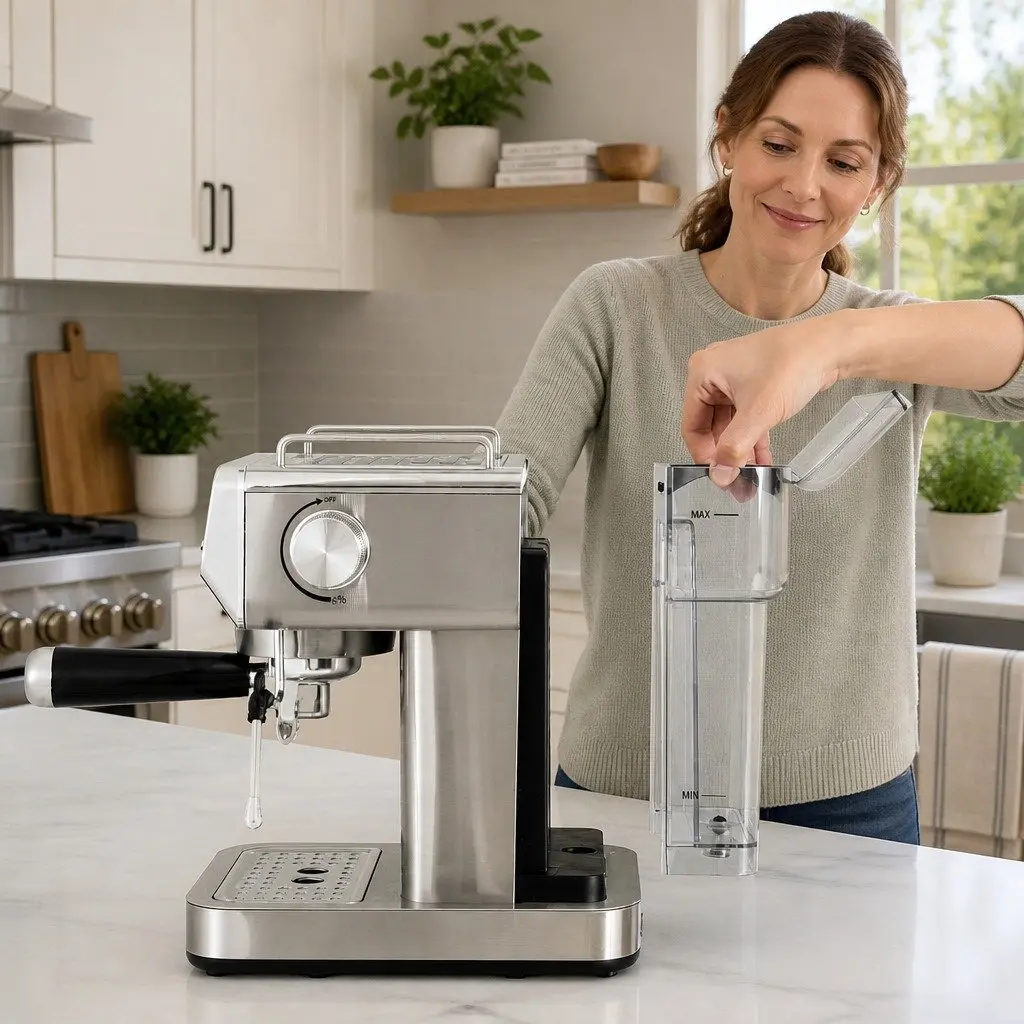 20 Bar Espresso Coffee Machine with Removable Tank