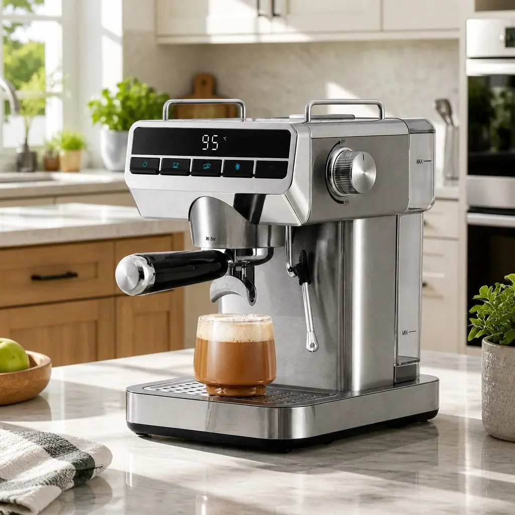 20 Bar Espresso Coffee Machine with Removable Tank