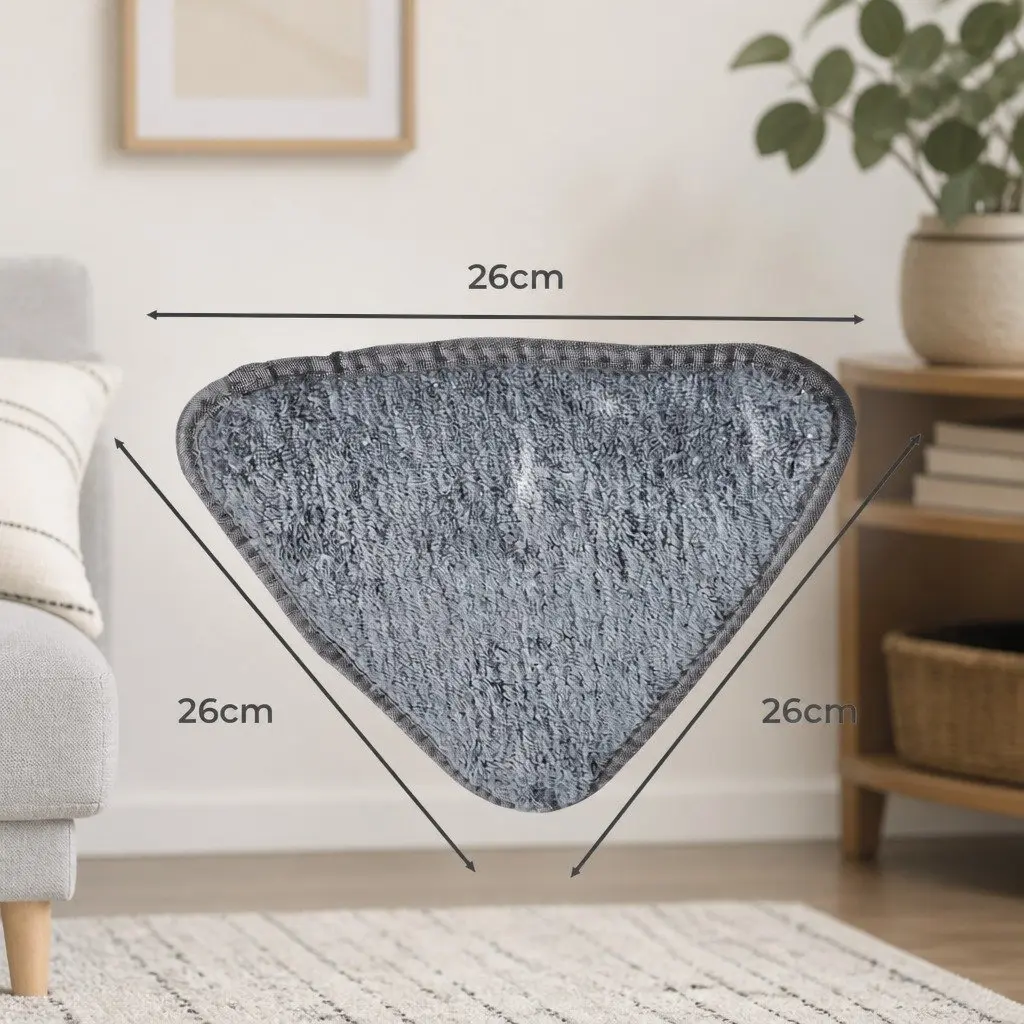 Cleaning Mop for Home Use with 360° Rotatable Head and 5 Microfibre Cloth Pads