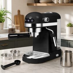Espresso Coffee Maker Specs: 1.4L Water Tank & 1350W Power