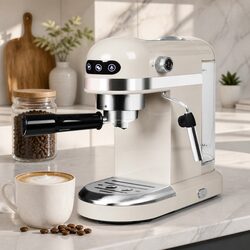 Espresso Coffee Maker: 1.4L Water Tank, 1350W Power