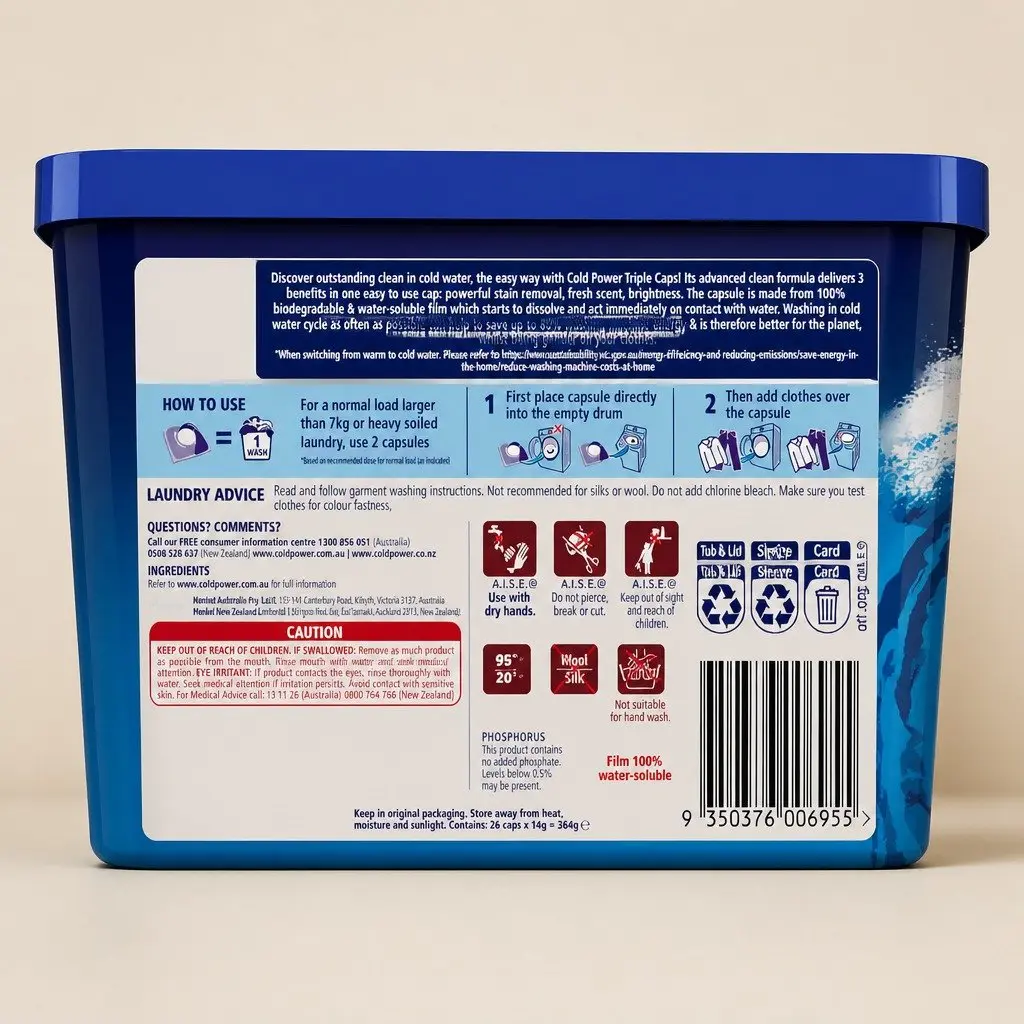 Advanced Clean Laundry Detergent Capsules