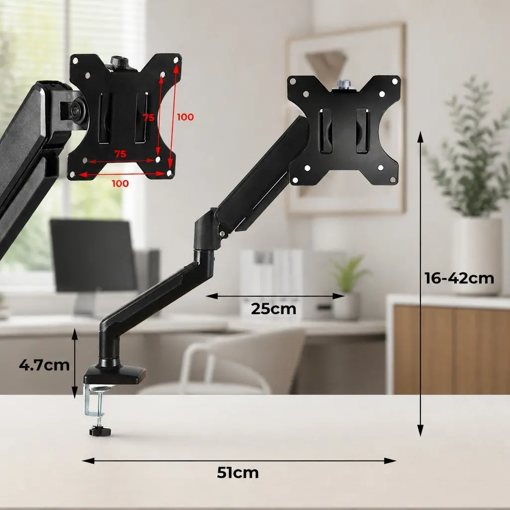 Adjustable Single Arm Monitor Stand