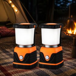 LED Camping Lanterns 2-Pack - 1000 Lumens with IP44 Rating