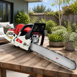 58cc Petrol Chainsaw 20 Inch Bar 2 Stroke E-Start Tree Pruner Cutting Tool