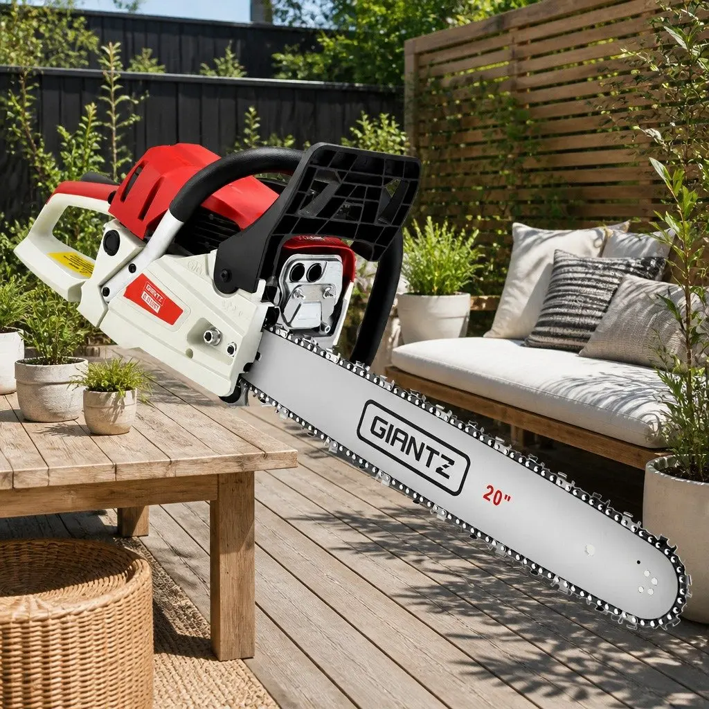 58cc Petrol Chainsaw 20 Inch Bar Cutting Tool