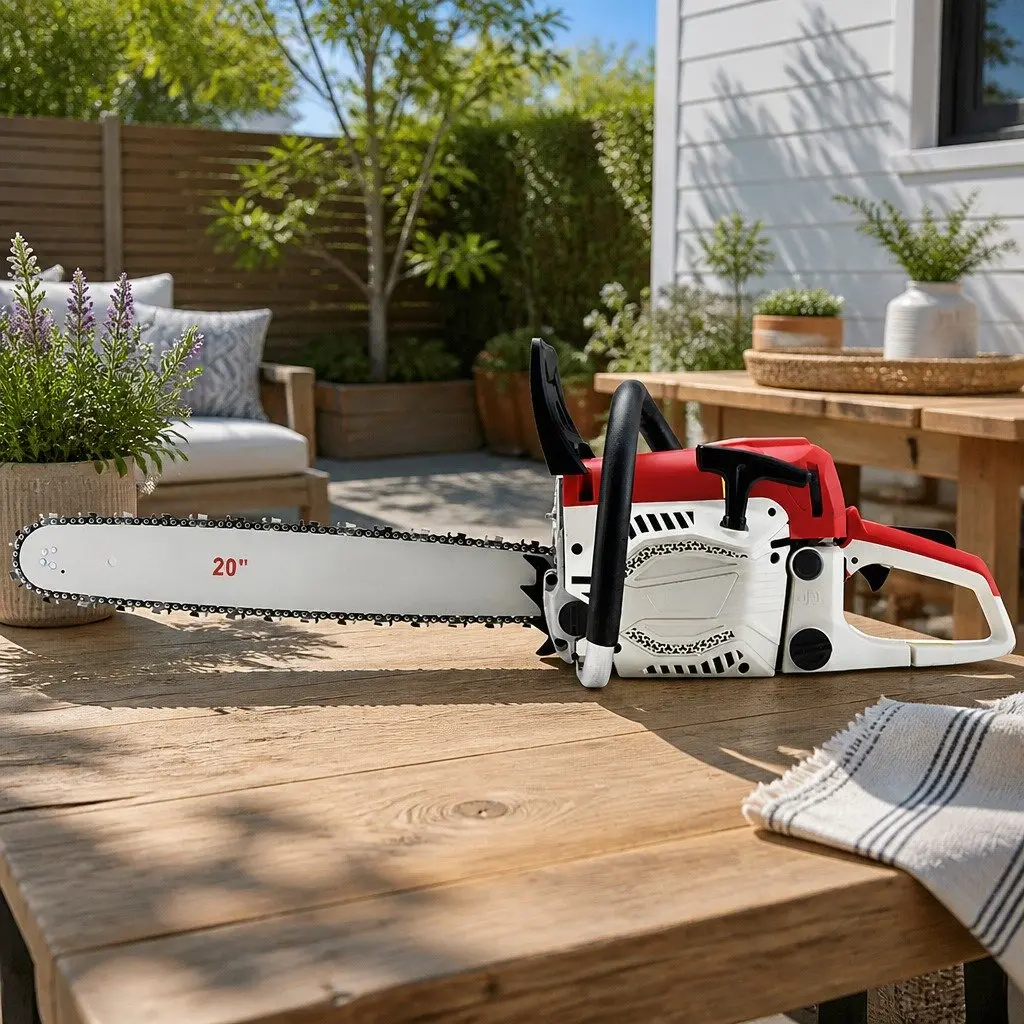 58cc Petrol Chainsaw 20 Inch Bar Cutting Tool