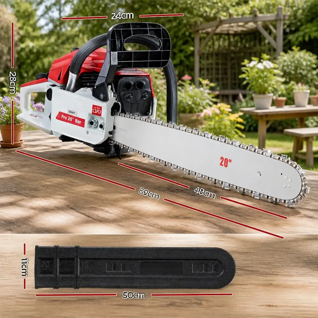 58cc Petrol Chainsaw for Commercial Use 20" Bar