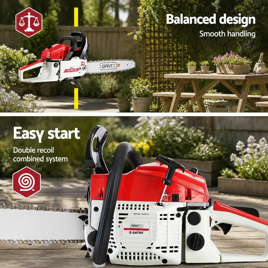 58cc Petrol Chainsaw for Commercial Use 20" Bar