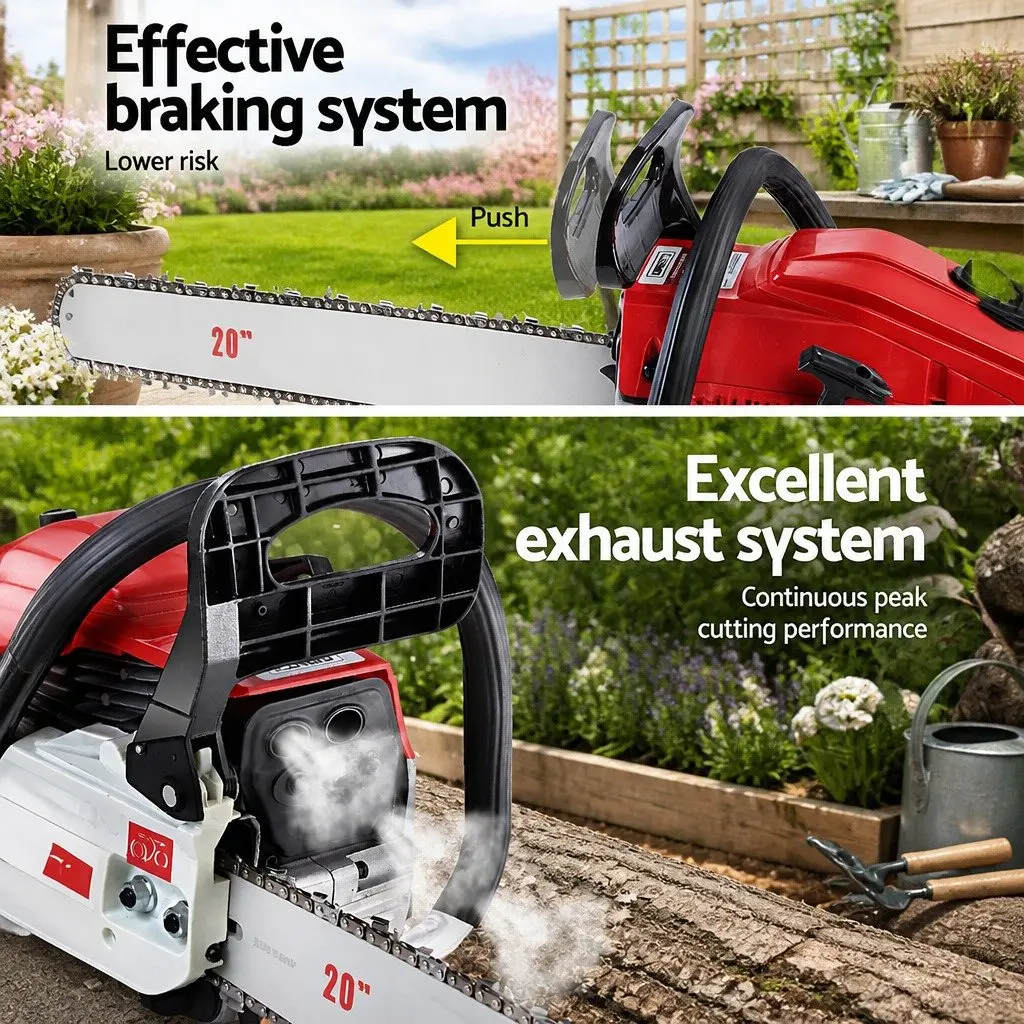 58cc Petrol Chainsaw for Commercial Use 20" Bar