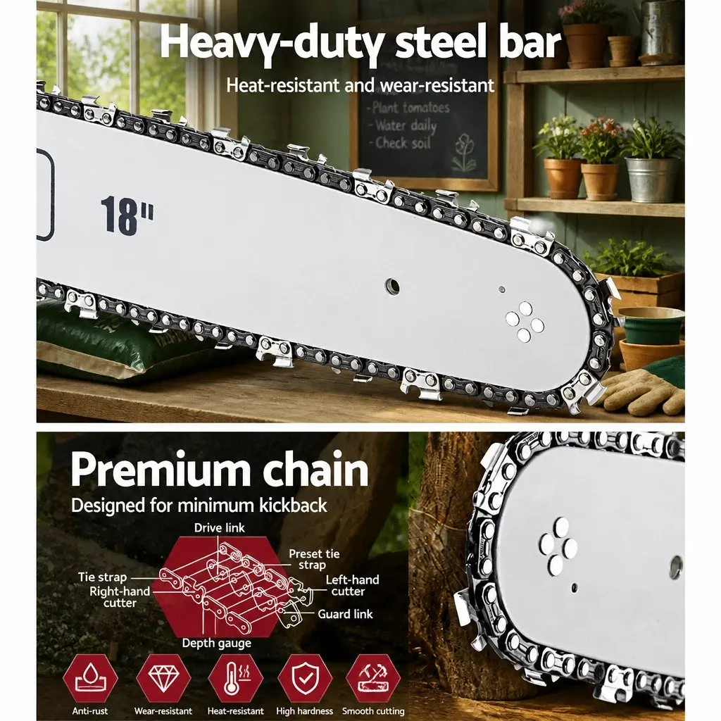45CC Petrol Chainsaw 18" Bar