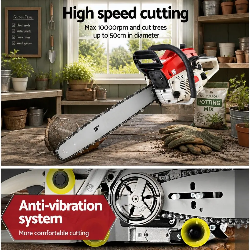 45CC Petrol Chainsaw 18" Bar