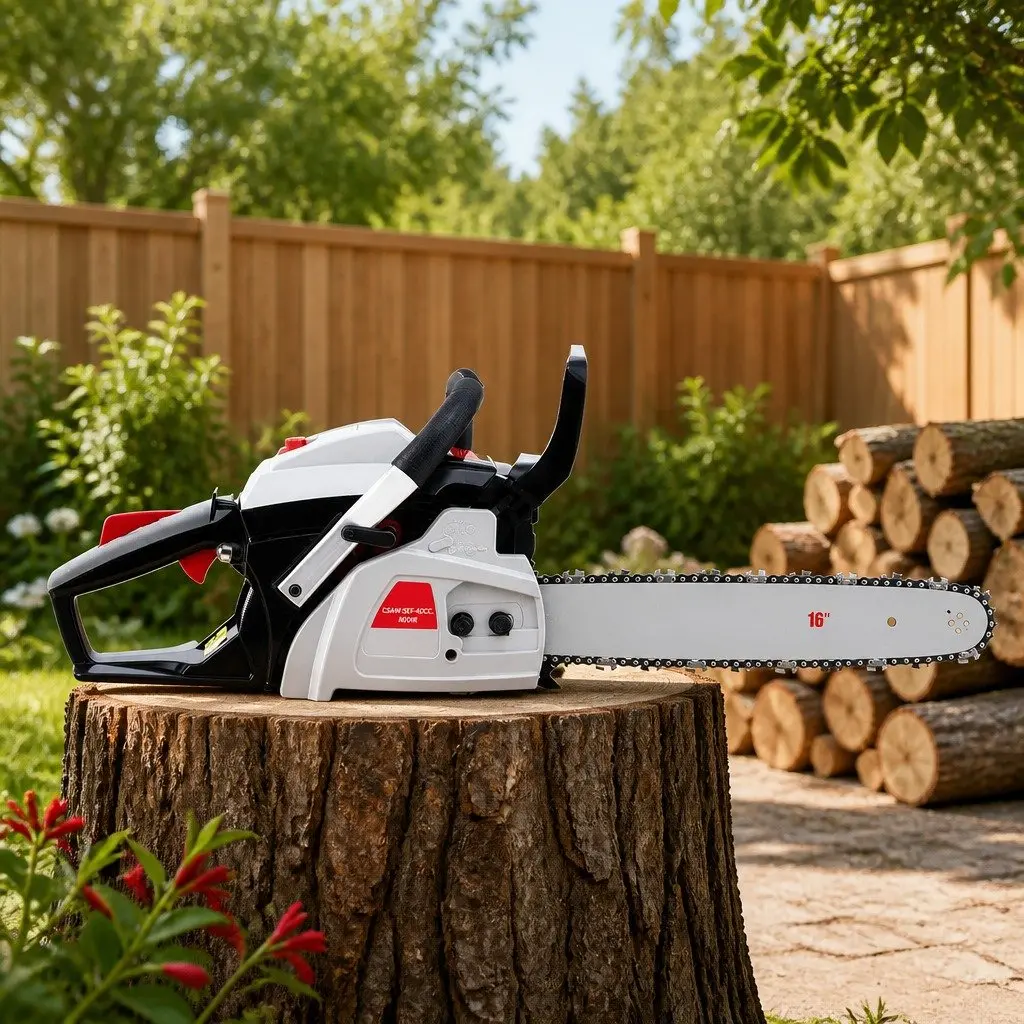 Petrol Chainsaw for Garden 42CC 16 Inch Bar Lightweight Power Tool