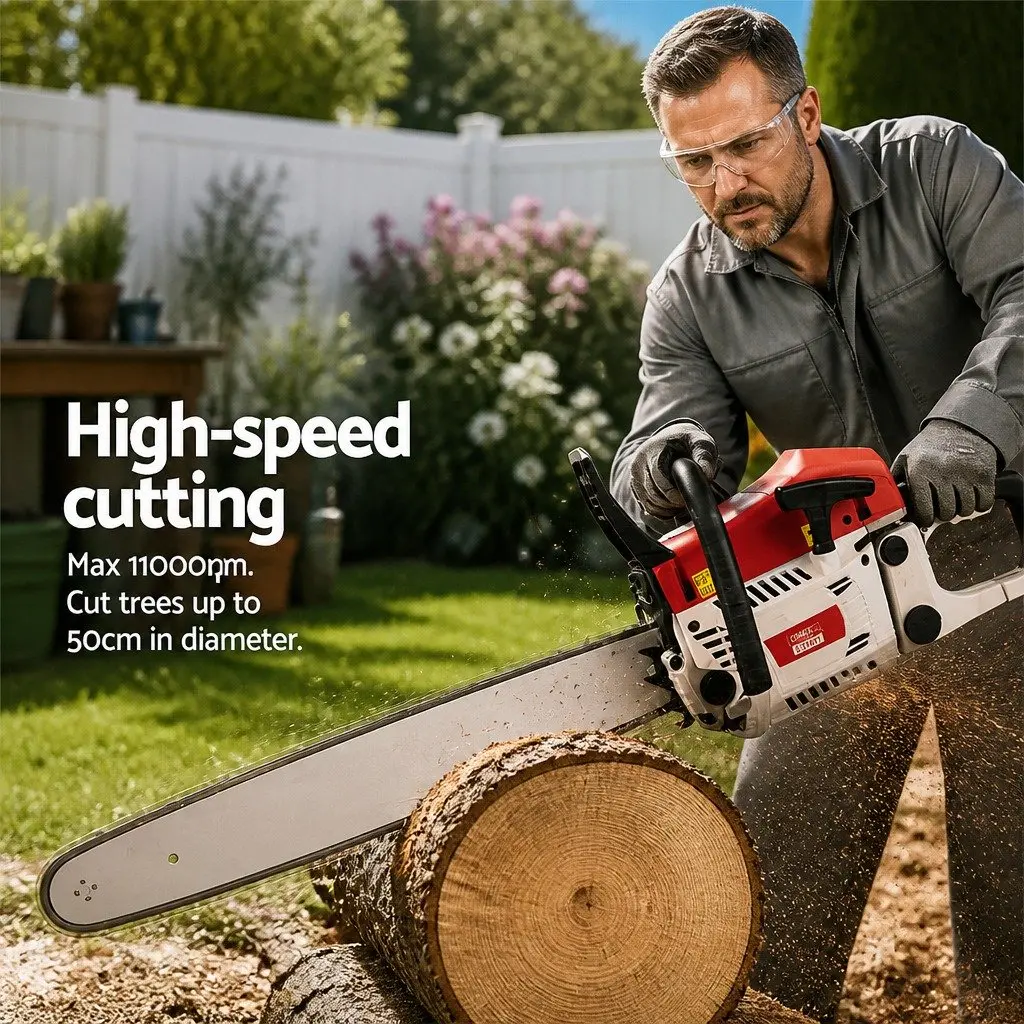 Petrol Chainsaw 62CC 22 Inch Bar for Commercial Use