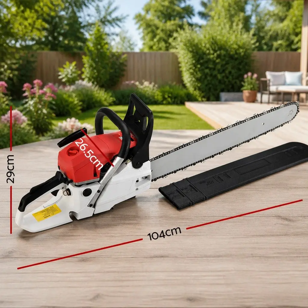 Petrol Chainsaw for Tree Pruning 62cc 24 Inch Bar