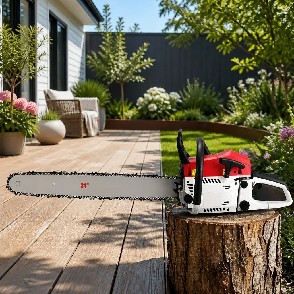 Petrol Chainsaw for Tree Pruning 62cc 24 Inch Bar