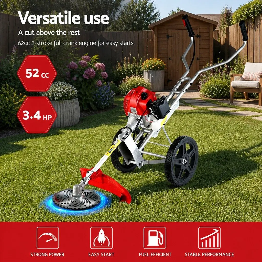 52cc Petrol Brush Cutter with 3-in-1 Functionality