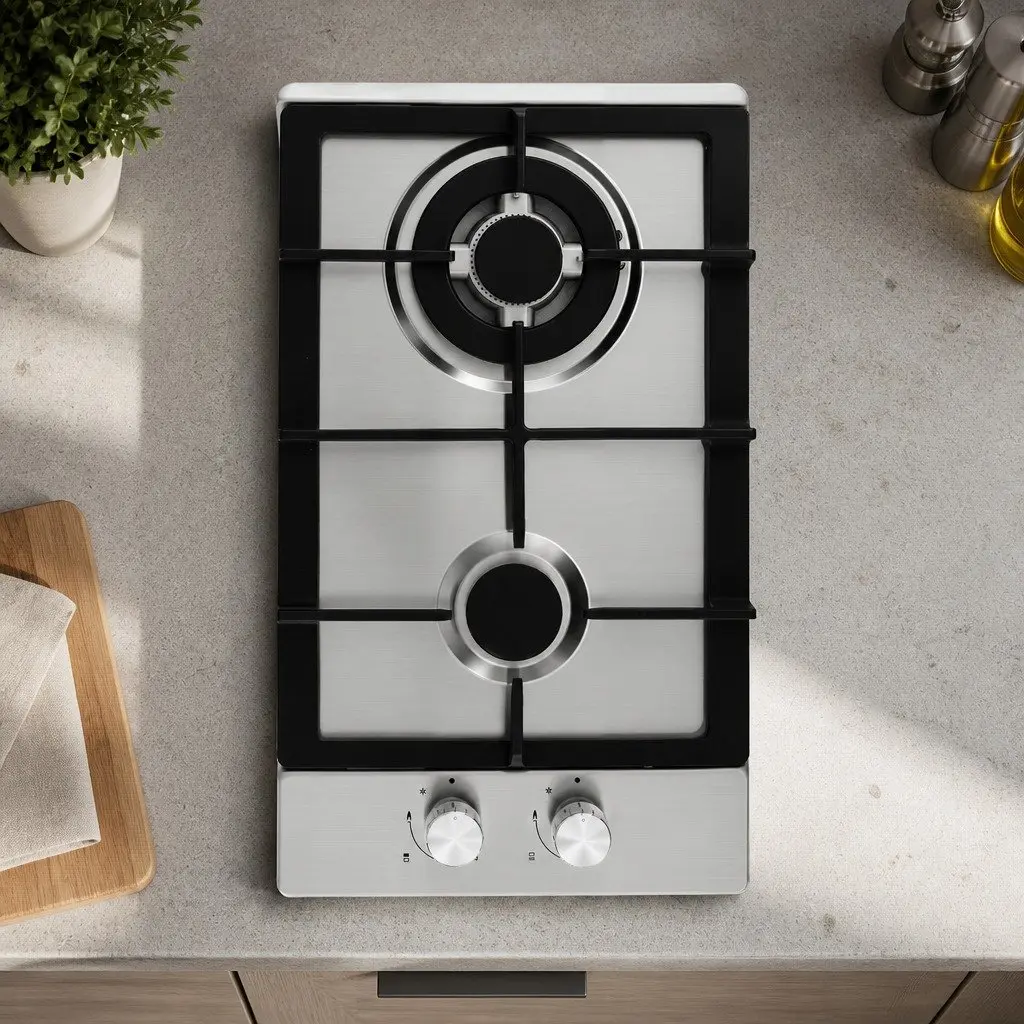 30cm Gas Cooktop with 2 Burners