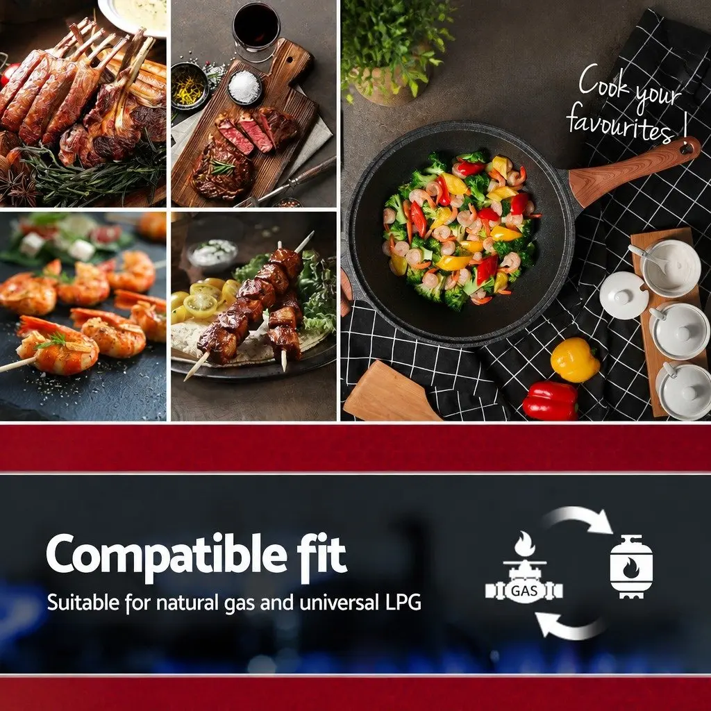 30cm Gas Cooktop with 2 Burners