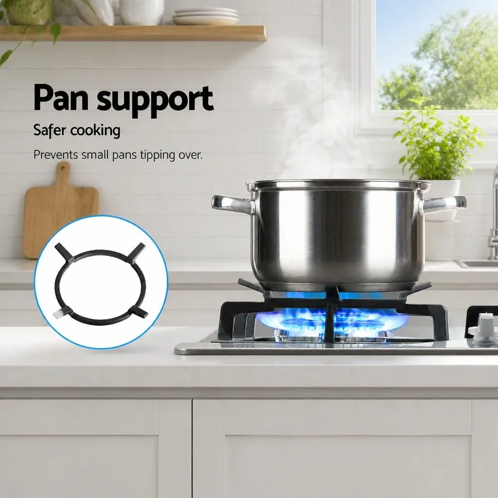 Gas Cooktop 60cm 4 Burner Stainless Steel Built-in Kitchen Cooking Appliance