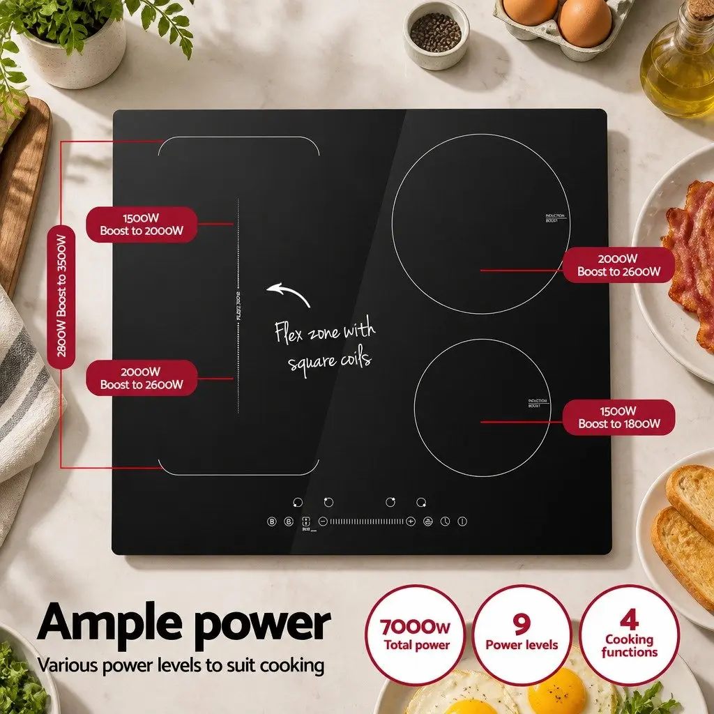 60cm 4 Zone Induction Cooktop