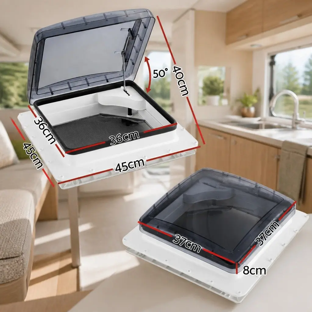 Caravan Roof Vent Air Exhaust Hatch RV Motorhome Camper Fresh Air Circulation
