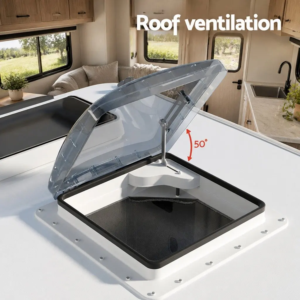 Caravan Roof Vent Air Exhaust Hatch RV Motorhome Camper Fresh Air Circulation