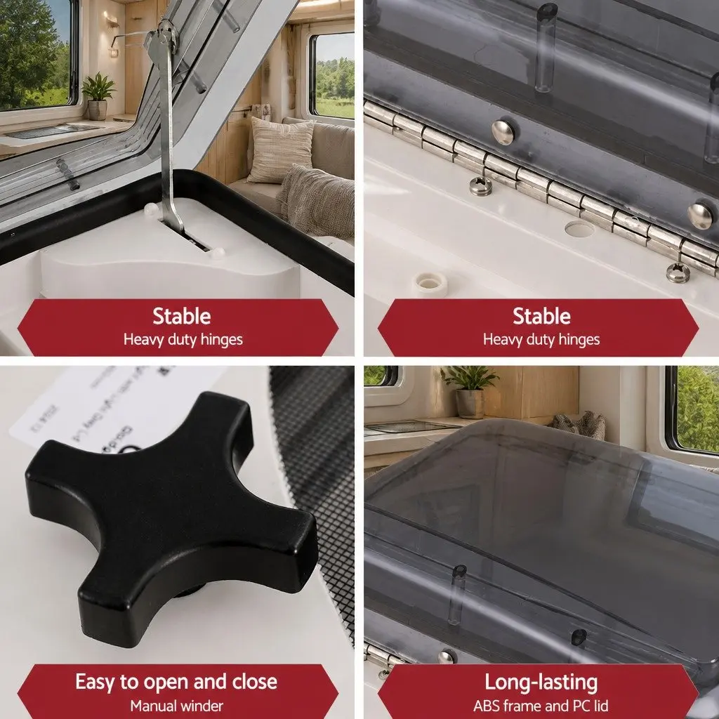 Caravan Roof Vent Air Exhaust Hatch RV Motorhome Camper Fresh Air Circulation
