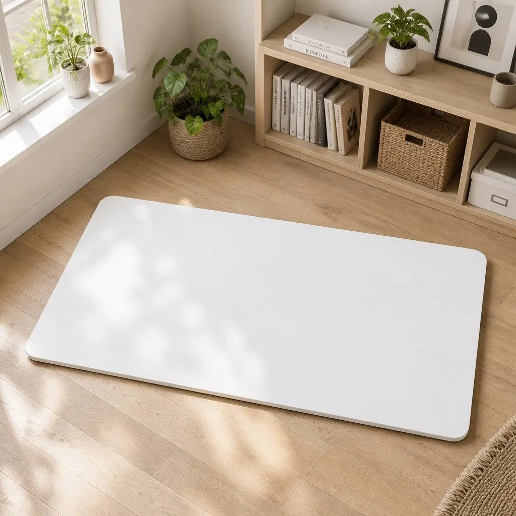 Standing Desk Top Office 140cm White Work Surface Particle Board Durable