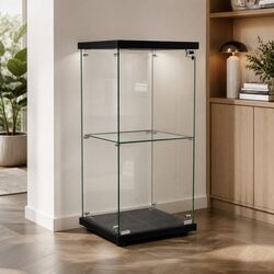Glass Display Cabinet Dimensions: 42.3 x 36.5 x 86.5 cm