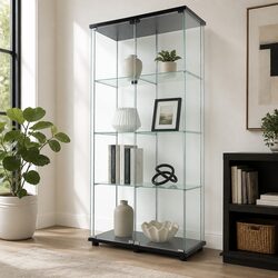 Specifications of 4-Tier Glass Display Cabinet