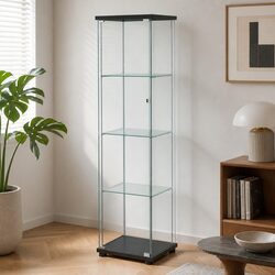 Specifications of 4-Tier Lockable Glass Display Cabinet