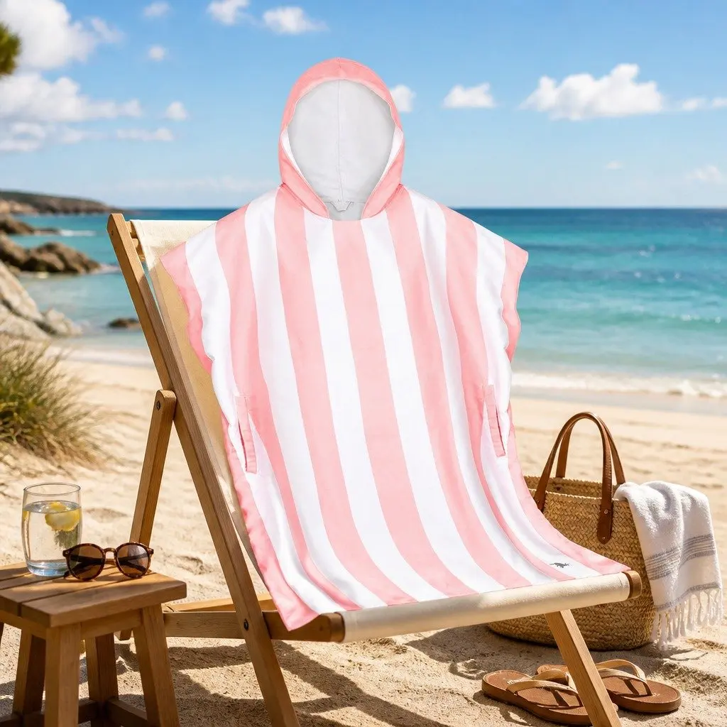 Hooded Poncho Towel for Beach Small