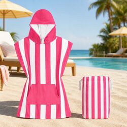 Hooded Poncho Towel for Kids 2-4 Years - XS Size