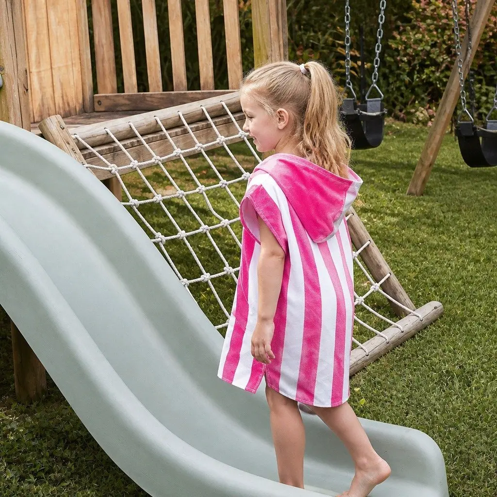 Kids Hooded Poncho Towel for Beach Use Small 4-7 Years