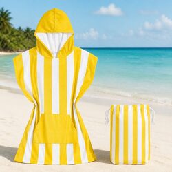 Kids Hooded Poncho Towel Quick Dry Beach Cover XS 2-4 Years Mini Cabana Boracay