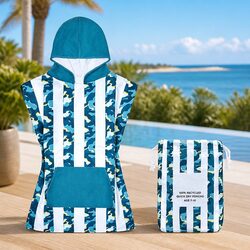 Kids Hooded Quick Dry Poncho Towel XS - Specs Inside