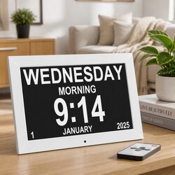 Specifications of 10 Inch LCD Day Clock with Alarms
