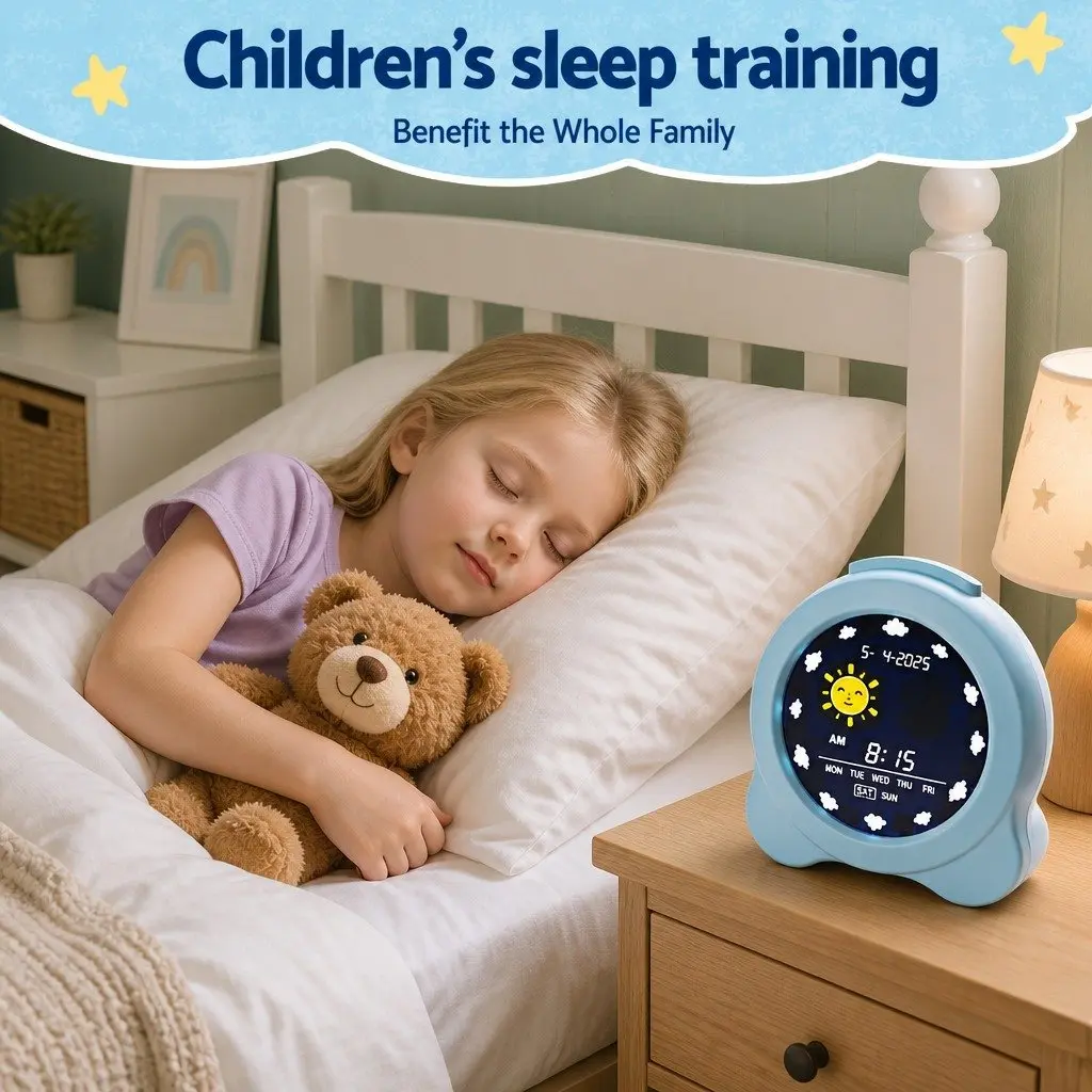 Digital Day Clock for Kids 3.8 Inch LCD Display
