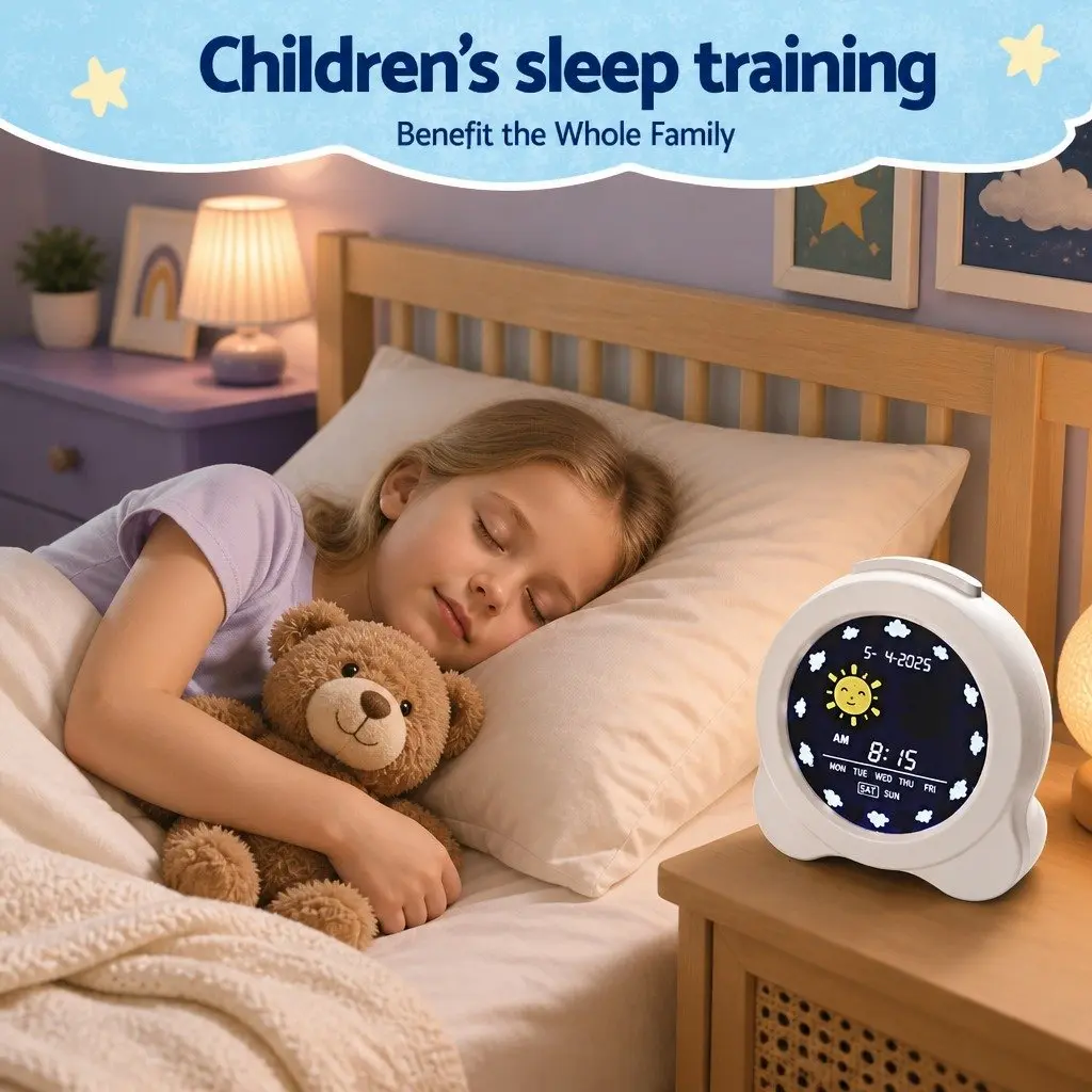 Digital Day Clock for Children 3.8 Inch LCD Display