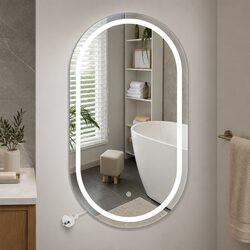 Specifications of Oval LED Wall Mirror 50x90cm