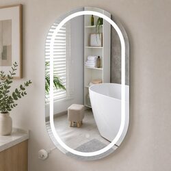 Specifications of the Oval LED Wall Mirror for Bathrooms