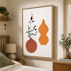 Large Framed Canvas Wall Art 80x120cm, Modern Abstract