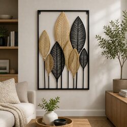 Metal Wall Art Leaf Tree Of Life Home Decor Indoor Outdoor Hanging Decoration