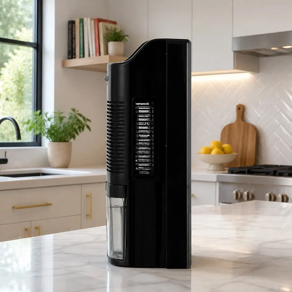 Black 2L Dehumidifier and Air Purifier