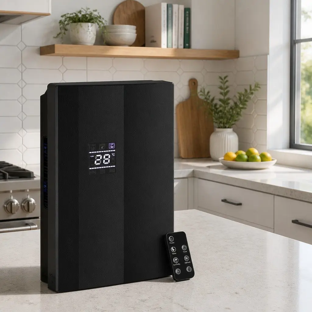 Black 2L Dehumidifier and Air Purifier