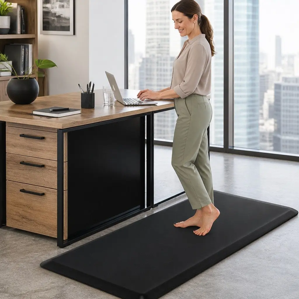 Anti Fatigue Standing Mat Kitchen Office 51x99cm Non-Slip Waterproof Comfort Foam